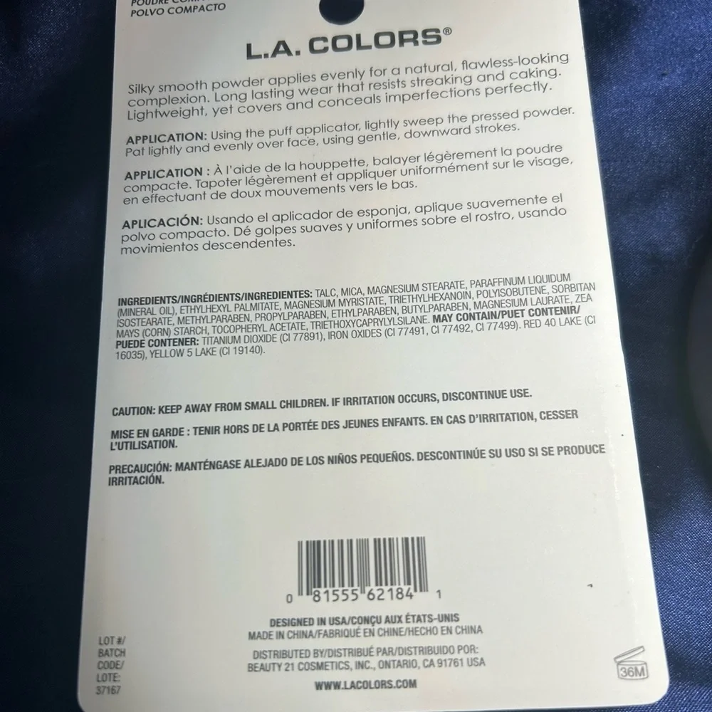 L.A. Colors Pressed Powder Shade ivory C21684  5X All new in original packages